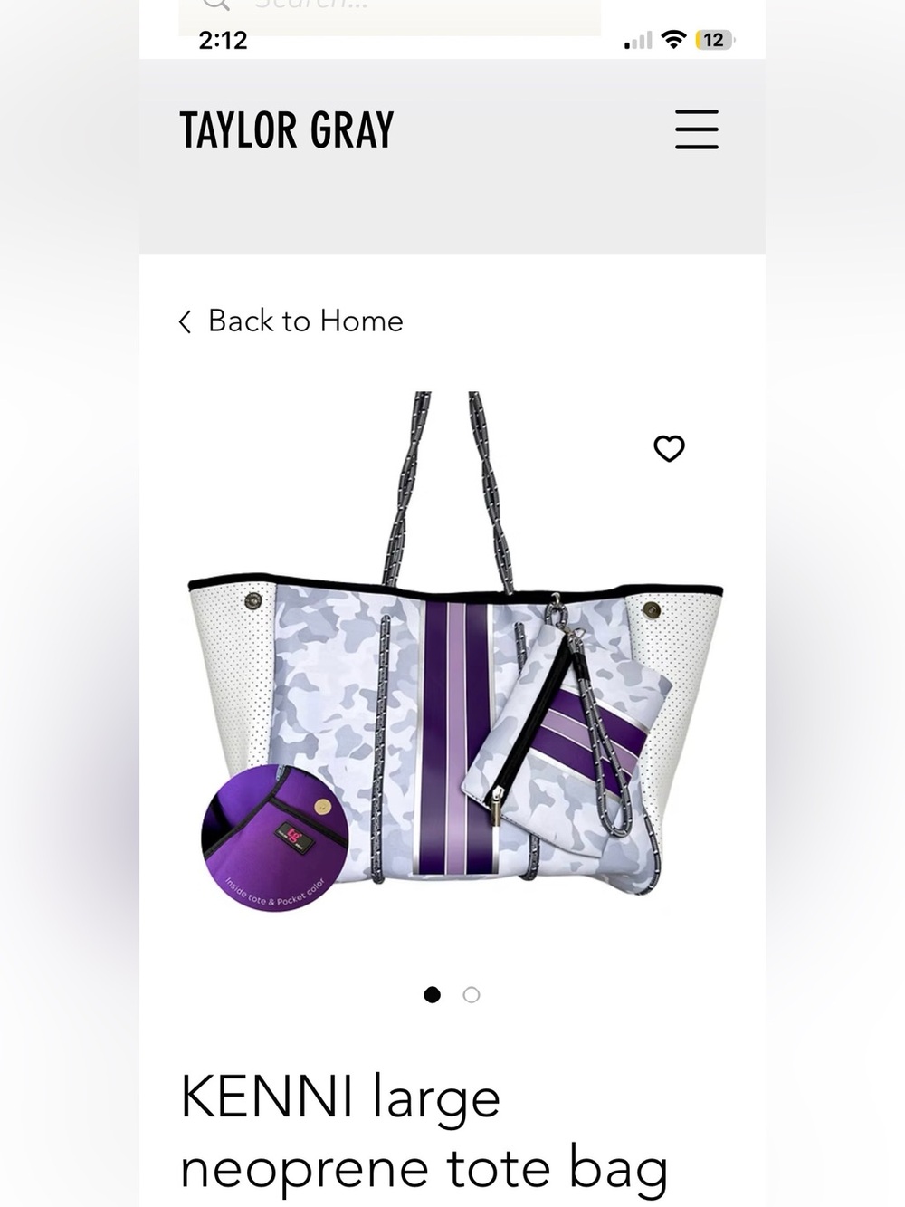 Taylor Gray KENNI Tote